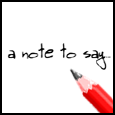 A Special Note...