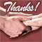 A Stay in Touch Thanks Card.