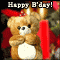 B'day Flowers With A Surprise Inside!