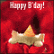 A Cute Kitten Wishes Happy Birthday.