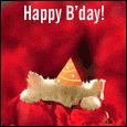 A Cute Kitten Wishes Happy Birthday.
