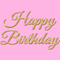 Happy Birthday, Mom In Pink And Gold.