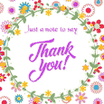 Special Thank You Wish With Flowers.