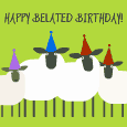 Belated Birthday Sheep Dance.