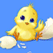 Cute Chick Birthday Thank You Wishes.