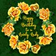 Yellow Roses For Her On Her Birthday.