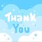 Fun Blue Thank You