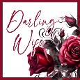 Darling Wife Anniversary Card.
