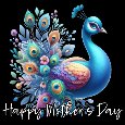 Peacock Mother’s Day Card