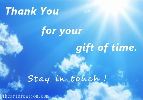 For Your Time...